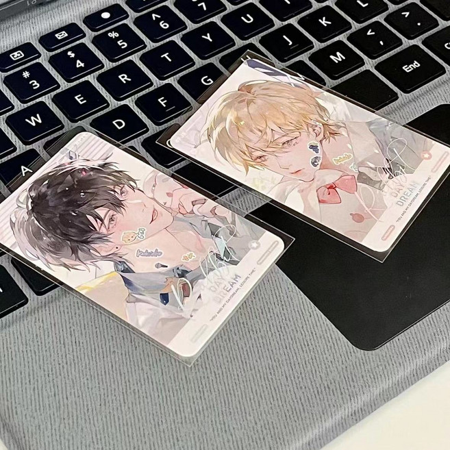 營業悖論 周邊 稚楚 小卡 高顏值 同人 3寸 拍立得卡片 裝飾擺件 禮物, 1個, 一套四張