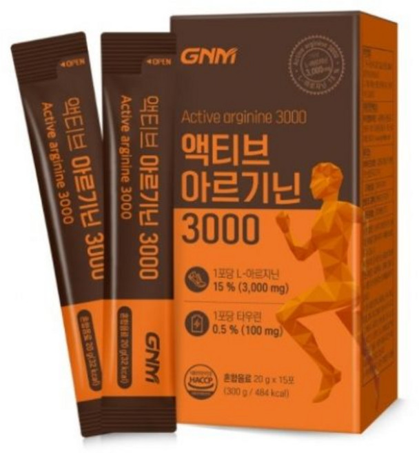 GNM자연의품격 액티브 아르기닌 3000 20g x 15포, 300g, 1개