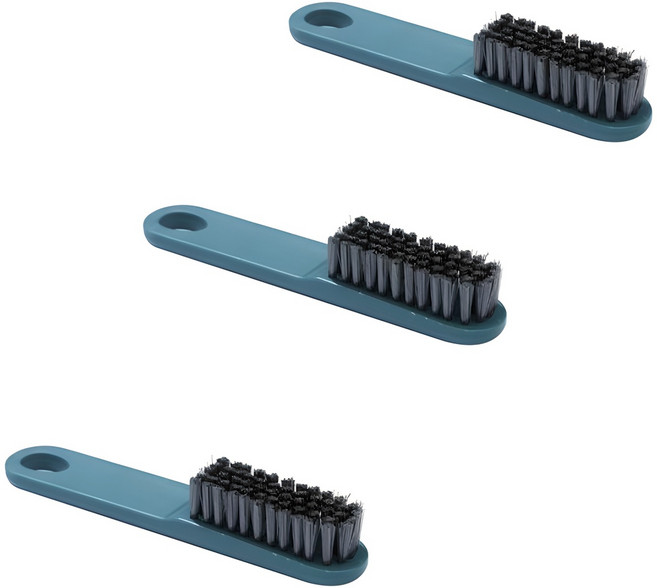 더자카 클린다용도 세척브러쉬, 블루, 3개