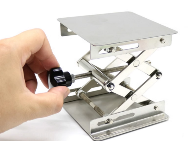 실험실 미니 레벨기 리프트 소형 작업대 받침대, 100x100mm, 1개