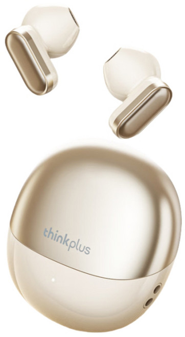 레노버 TWS LP19 프로 트루 와이어리스 블루투스 이어폰, 베이지