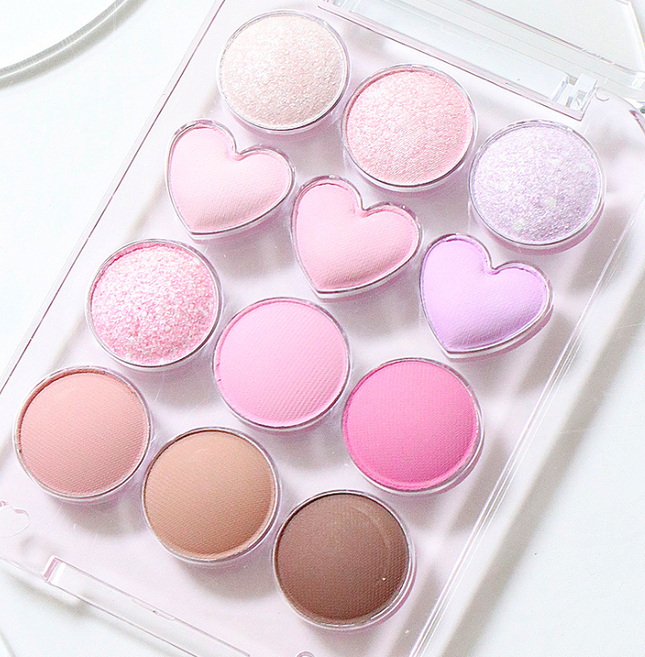 컬러그램 눈토리얼 아이 팔레트 4종 Colorgram PIN POINT EYESHADOW PALETTE 4type, 피치더하기코랄은사랑, 1개