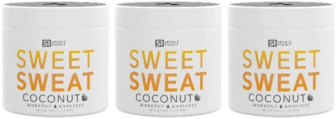 Sports Research Sweet Sweat 코코넛 워크아웃 젤 383g 3팩 - 쿠팡