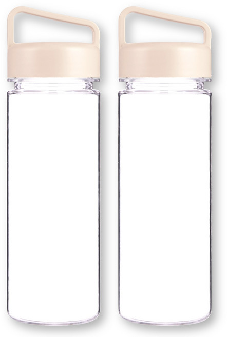 위드 국산 마이보틀 트라이탄 핸디 손잡이 물병, 아이보리, 2개, 500ml