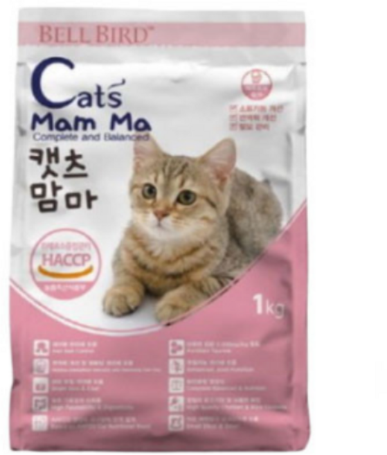 벨버드 캣츠맘마 인도어 전연령 고양이사료, 1kg, 1개