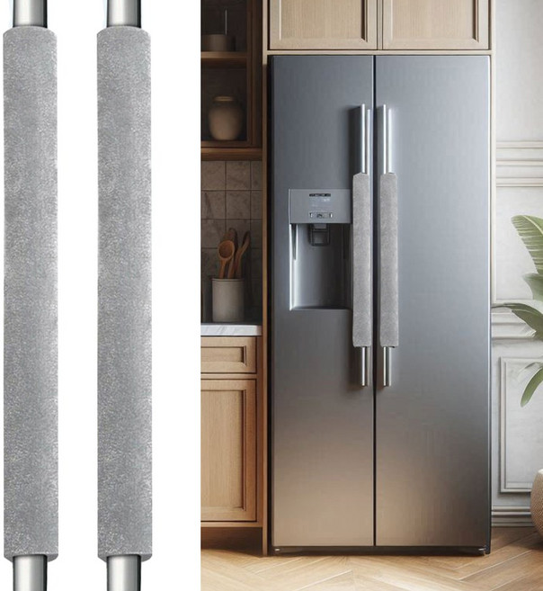 무핑 롱 냉장고 손잡이 커버 오염방지 벨크로, 2개