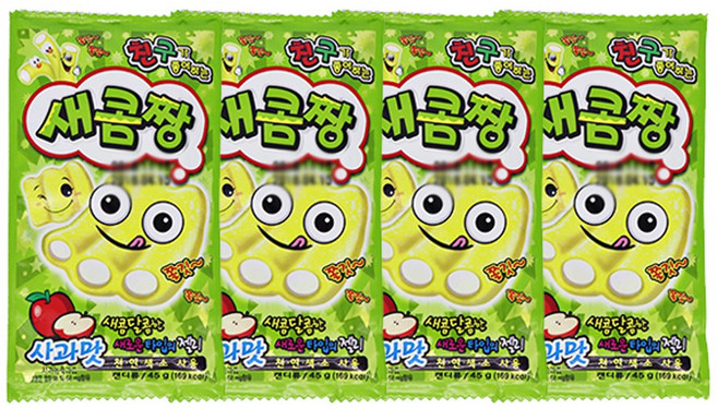 새콤달콤 친구가 좋아하는 새콤짱 4봉, 35g, 4개