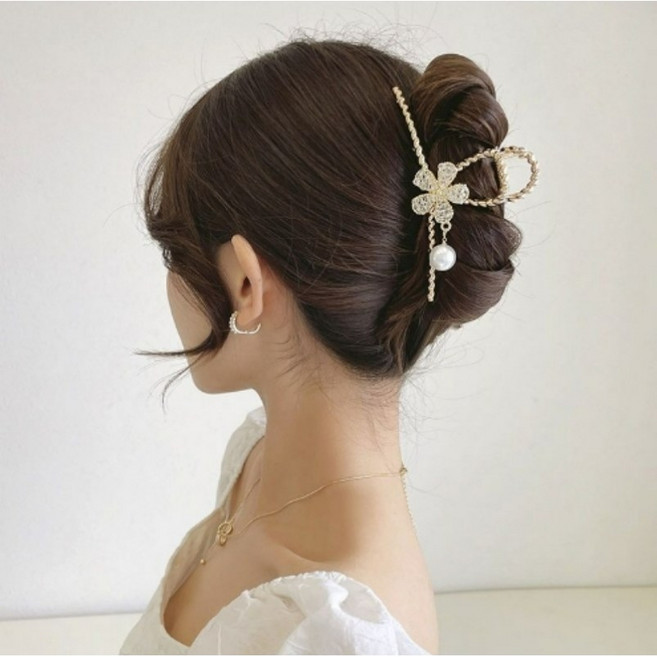 오르페 여신헤어클립 여성집게핀 올림머리 반머리 헤어핀
