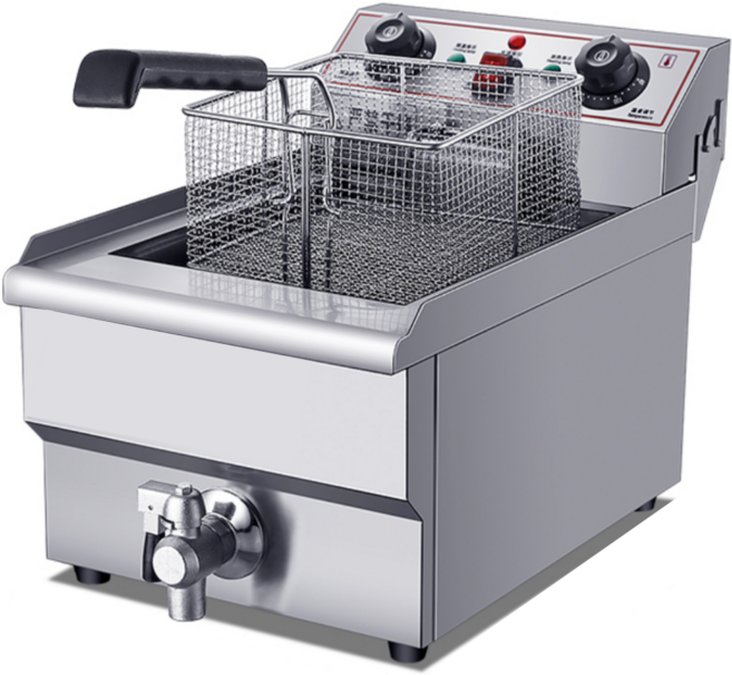 허니앤버니 업소용 튀김기 튀김기계 전기 가정용 치킨 돈까스 고출력 대용량, 10리터 1구 모델