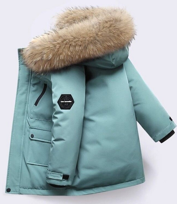 兒童連帽羽絨棉服 冬季保暖外套