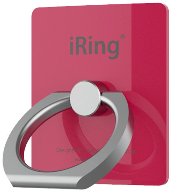 억스 아이링 오리지널 매스티지 스마트링 핸드폰 스마트톡 핸드 그립 거치대, 핫 핑크, 1개