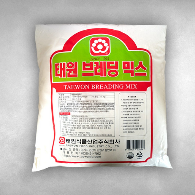 태원식품 후라이드 치킨파우더 브레딩 믹스, 5kg, 1개