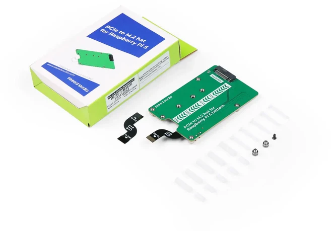Raspberry Pi 5용 PCIe-M.2 모자 PCIe Gen2 NVMe SSD 지원 Hailo8/8L Google Coral AI 가속기, 01 PCIe to M.2 hat