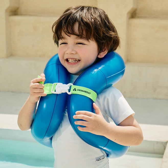 스윔어바웃 아동용 베이직 넥 튜브 CN50_08 50kg, 블루, 1개