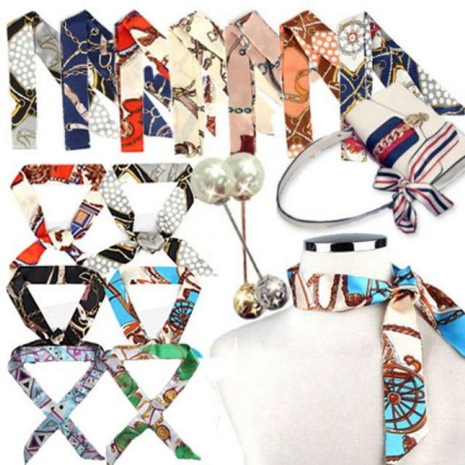 쁘띠스카프 브로치 헤어밴드