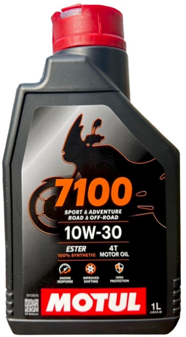 MOTUL 7100 4T 10W30 酯類全合成機油 歐洲版, 1個
