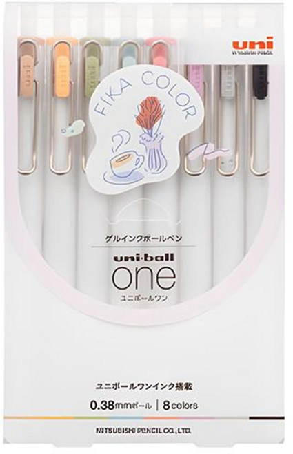 유니볼 원 피카 0.38 8색 세트 UMN-S-38 8C FIKA COLOR, 1세트