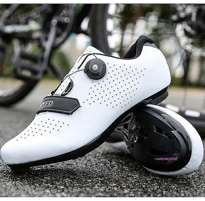 자전거신발 슈즈 운동화 클릿 싸이클 사이클 평페달 논슬립 다이얼 여자 남자 용품opq750, SBD_화이트 38(240mm), 상품선택