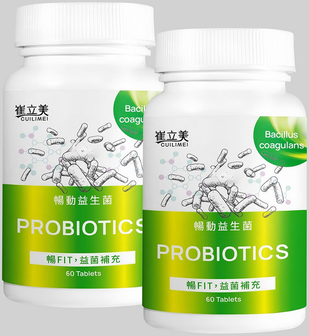 崔立美 暢動益生菌 暢FIT 益菌補充, 1個, 60顆