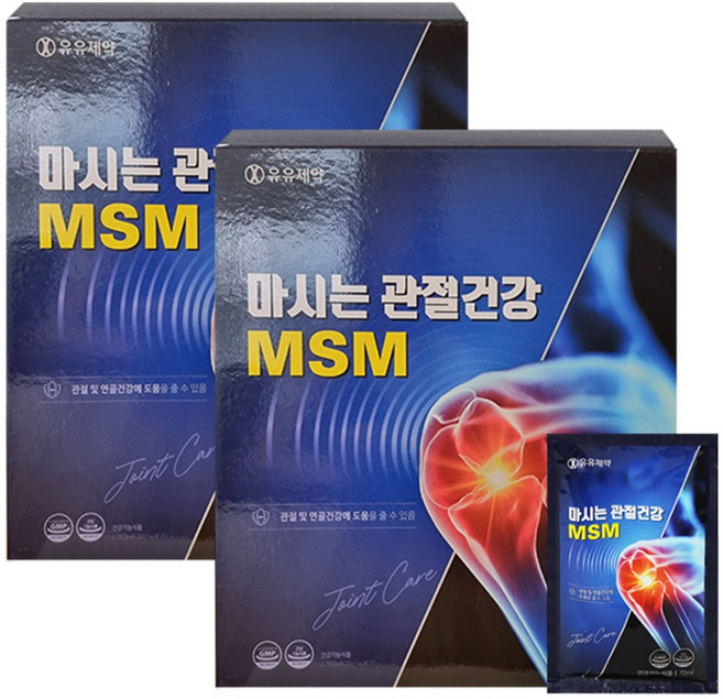 유유제약 마시는 관절건강 MSM, 60개, 70ml