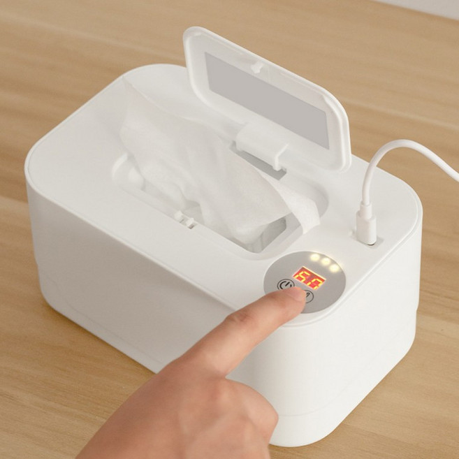 따소네 물티슈워머(화이트) USB 보온 출산선물 휴대용 육아템, 1개, 상세페이지 참조