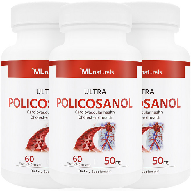 마이라이프 내추럴스 폴리코사놀 50mg, 60정, 3개