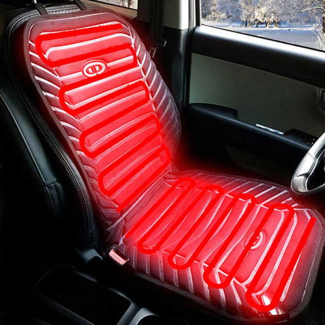 열선시트 자동차 온열시트 프라임 3D 12V 24V 차량열선방석 블랙, 상세페이지 참조, 1개