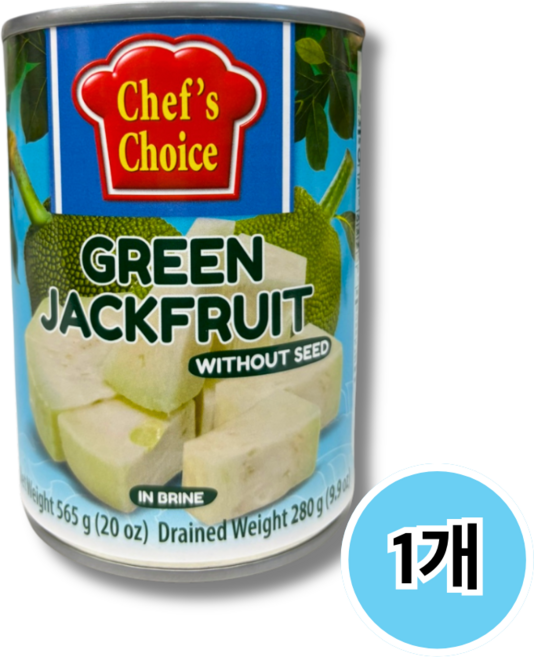 태국 쉐프초이스 그린 책후르츠 과일 통조림 565g 1개