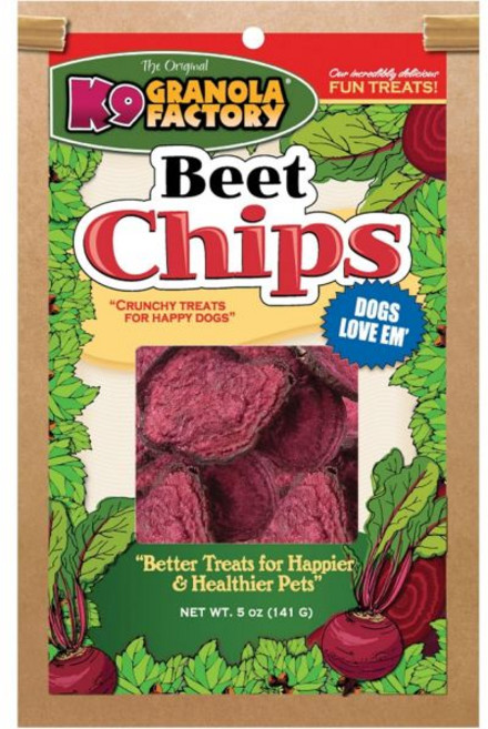 K9 Granola Factory 과자 칩 그래놀라 바나나 강아지 간식, 자연 비트 칩, 6 온스 (1팩), 168g, 1개