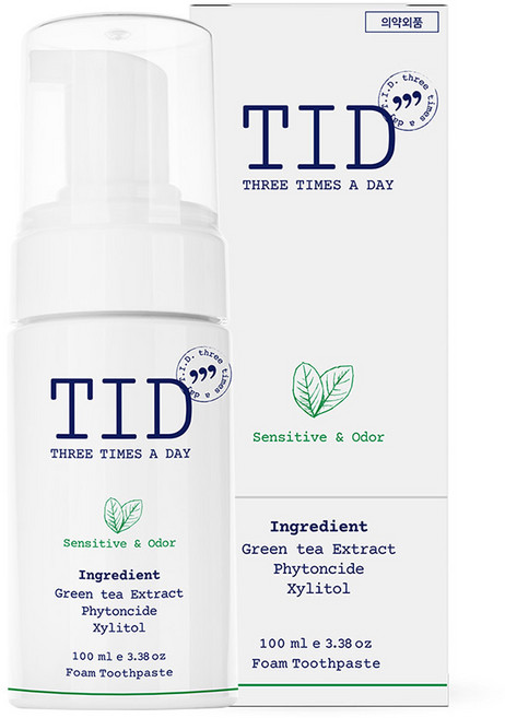 티드클린 케어 입냄새 충치예방 치약 거품치약 치과판매치약, 100ml, 1개