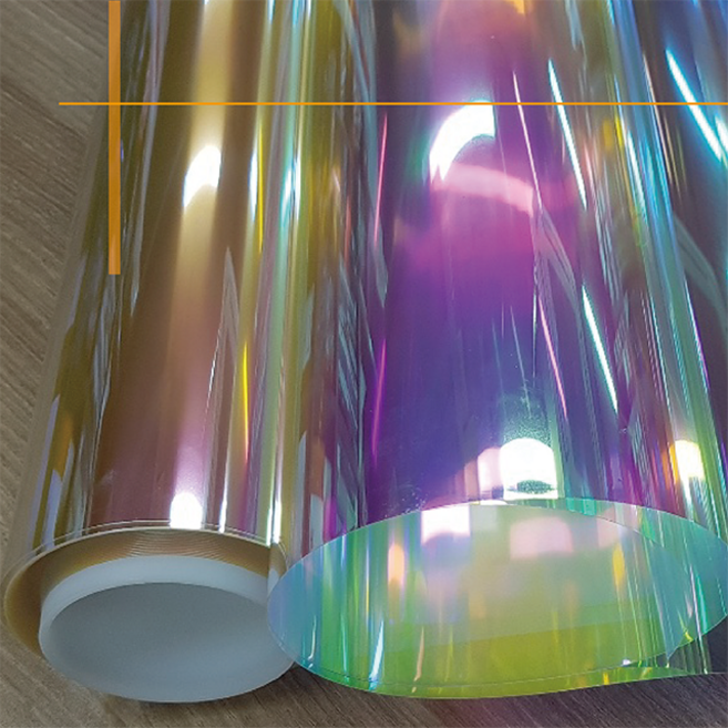 YK 국내산 다이크로익필름 카멜레온시트지 오로라필름 시트지, K1  블루톤