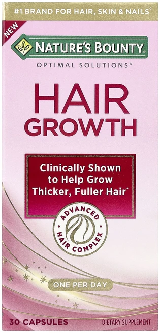 Nature's Bounty Optimal Solutions® 모발 성장 캡슐 30정, NaturesBountyOptimalSolutions모, 1개 - 쿠팡