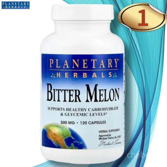 플래니터리허벌 비터멜론 500mg 120캡슐 1병 여주 칼슘, 1개, 120정 - 쿠팡