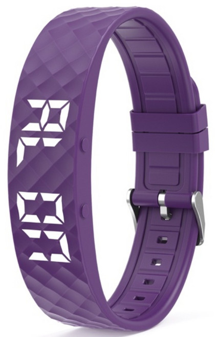 러브심플 진동 알람시계 스마트 스포츠 시계, 딥퍼플, 1개