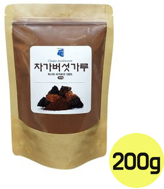 산해랑 차가버섯가루, 200g, 1개