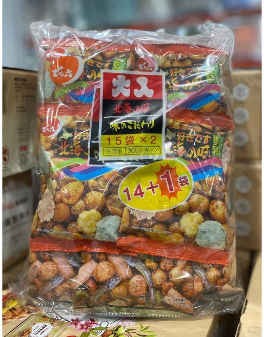 傳六 北海之味綜合豆餅 15袋x2入, 730g, 1個