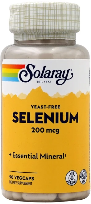 이스트 프리 셀레늄 200 mcg 90 베지캡슐 미네랄 아미노산 SOLARAY, 1개, 90정 - 쿠팡