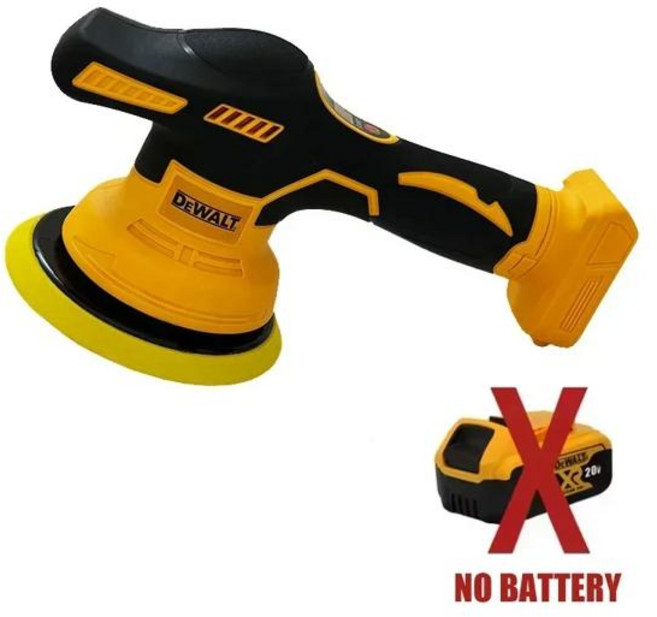 디월트 무선 8단 디지털 디스플레이 자동차 광택기 전동 왁싱 폴리싱 머신 배터리용, [02] NO BATTERY