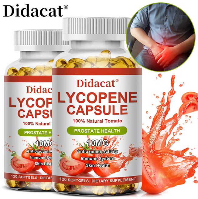 남성 전립선 건강 비뇨기 건강 면역력 강화 토마토 추출물 글루텐 프리 라이코펜 캡슐, 2개, 120회분