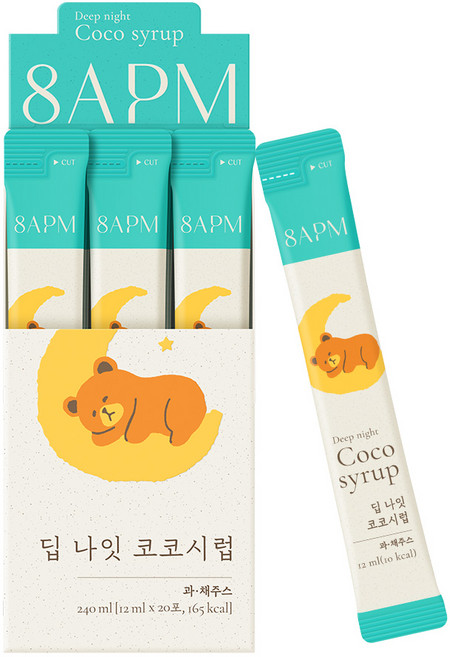 8APM 딥 나잇 코코시럽, 6개, 240ml