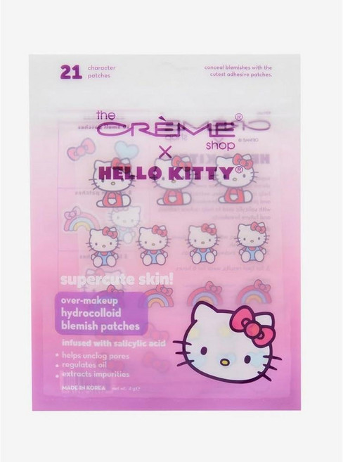 THE 더 Creme Shop x Hello Kitty SUPER 슈퍼CUT 컷e skin! 오버메이크업 하이드로콜로이드 잡티 패치 204456