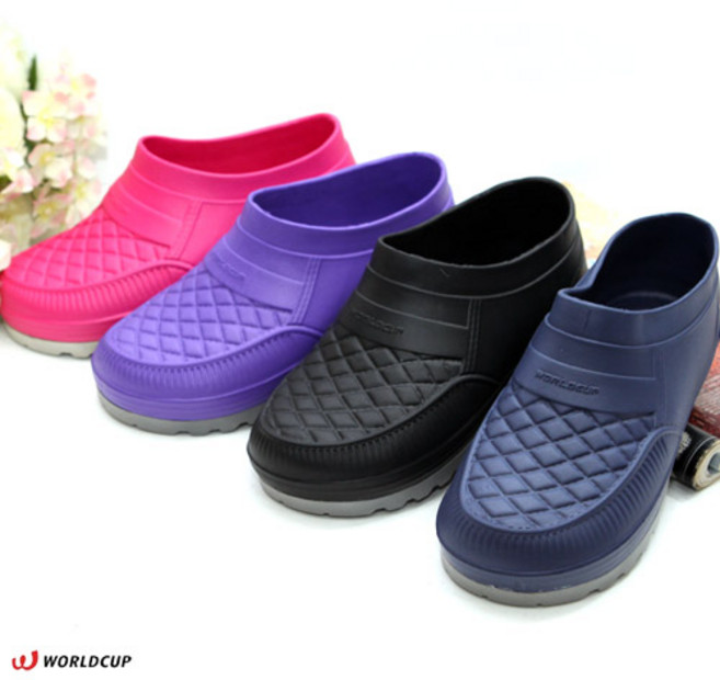 [초경량 하이탑 생활방수] 발볼넓은 사계절 남여 공용 안신은듯 가벼운 EVA 주방화 작업화 장화 미끄럼방지 고무창 신기편한 고무젤리