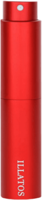 일라토스 립스틱형 향수 공병 휴대용 리필 용기 케이스, 1개, 레드
