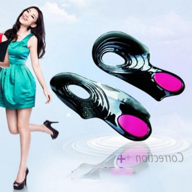 오다리깔창 다리고정실리콘깔창 휜다리고정깔창 요족 보정 X다리 안짱다리 발