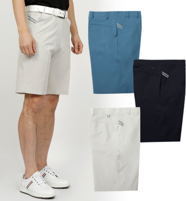 제로다몰 남성용 골프웨어 반바지 시크릿밴딩 사방스판 하프팬츠 여름 기능성 골프반바지