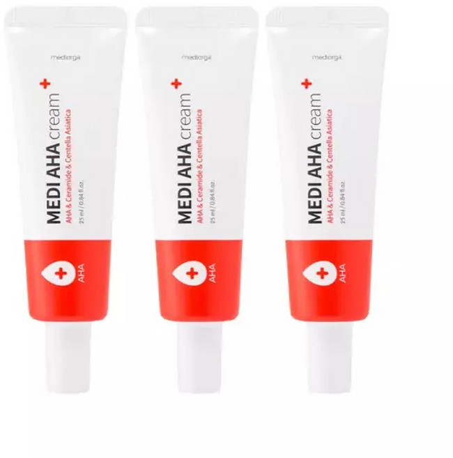 메디올가 메디 아하 좁쌀 비립종 각질 케어 크림 25ml, 3개