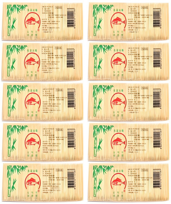 영일산업 대나무이쑤시개 양면, 400개입, 10개