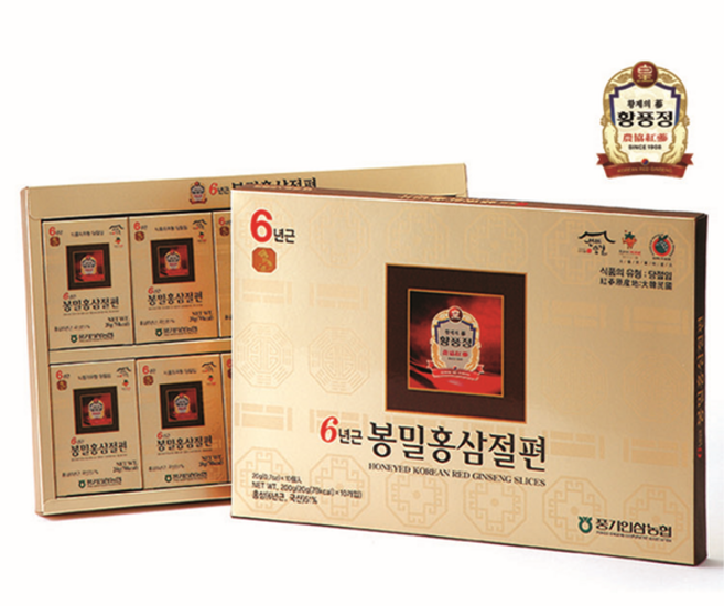 6년근 봉밀홍삼절편 20gx10 풍기인삼농협, 1개, 200g