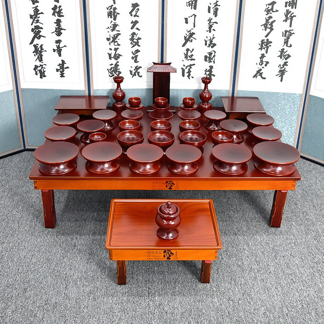 남원은행공방 남원 제기세트 제사제기 오리목 물푸레목 37p 국내산, 37개