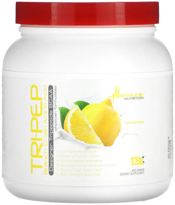Metabolic Nutrition Tri-Pep 분지사슬아미노산 레모네이드 400g(14.1oz), MetabolicNutritionTriPep분지사슬아미, 400g, 1개 - 쿠팡